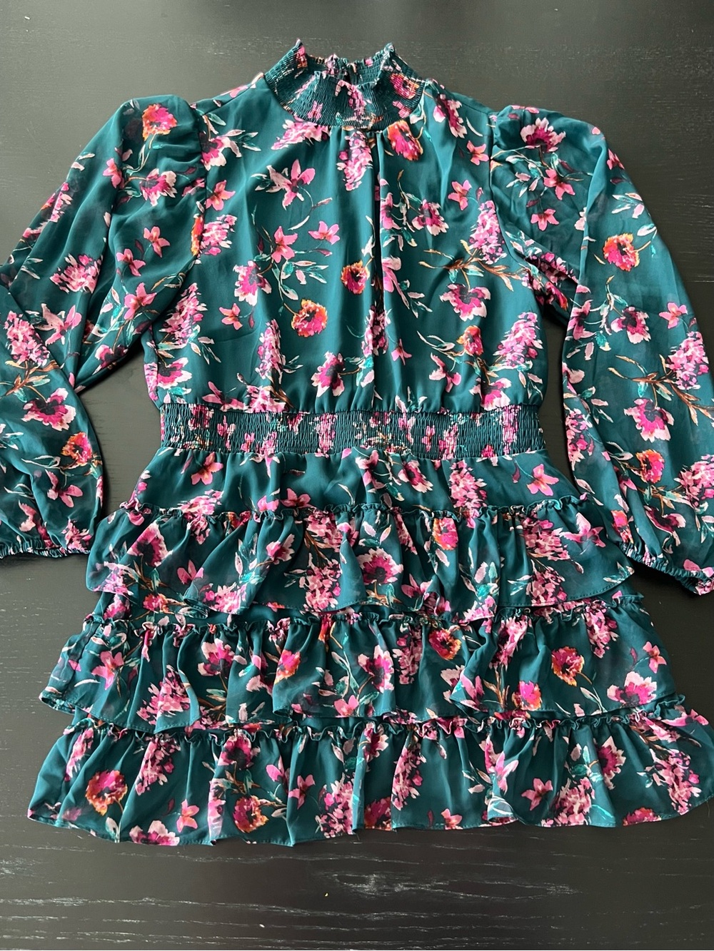 Floral Ruffle Mini Dress
